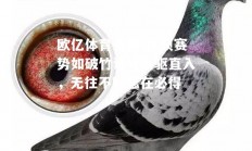 欧亿体育官网-欧预赛势如破竹谁能长驱直入，无往不胜志在必得