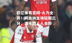 欧亿体育官网-火力全开！阿森纳主场轻取三分，酒不醉人人自醉