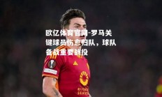 欧亿体育官网-罗马关键球员伤愈归队，球队备战重要战役